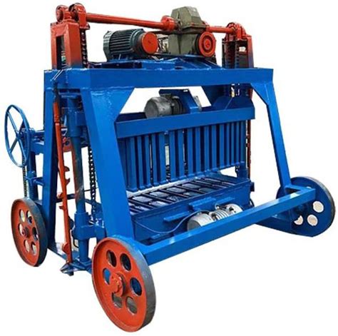 Concrete Brick Making Machine With Wheel Mobile Block Produce Line Interlocking Hollow Brick Making Machine