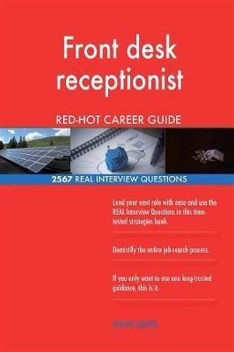 Front Desk Receptionist RED-HOT Career Guide 2567 REAL Interview Questions