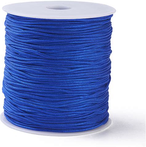 Polyester Thread, Blue, 1.5Mm, About 153.1 Yards(140M)/Roll Polyester Blue