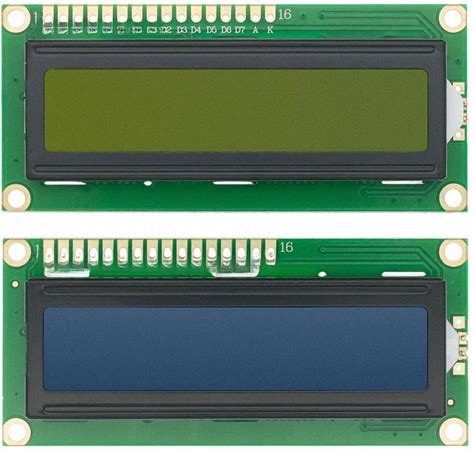 LCD1602+I2C Module Blue / Yellow Green Screen 16X2 Character LCD Display PCF8574T PCF8574 IIC I2C Interface 5V For Arduino