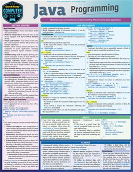 Java Programming Language: A Quickstudy Laminated Reference Guide By Nixon, Robin By Thriftbooks