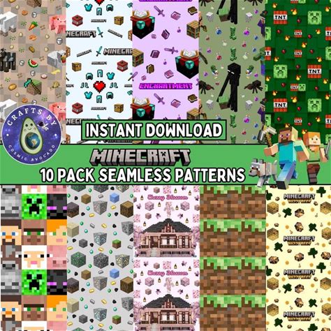 Minecraft Seamless Pattern