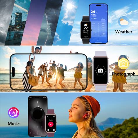 Smart Watch Compatible For iPhone/android, AMOLED Display Slim Fitness Watch With Step Counter, 100+ Exercise Modes, IP68 Waterproof, Compatible