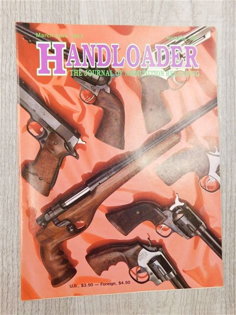 Handloader Journal Of Ammunition March-April 1993 No. 162 Vintage Magazine