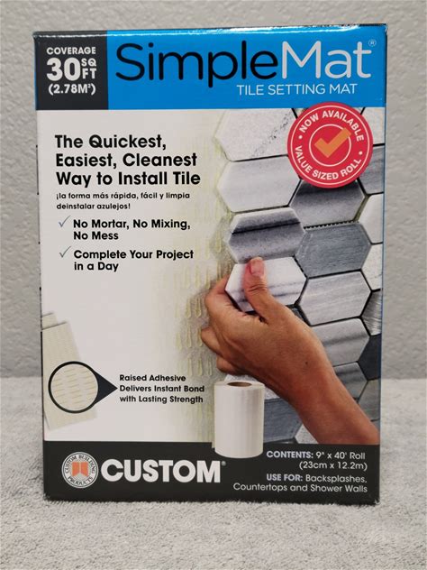 Simplemat Custom Building Products 30 Sq. Ft. Tile Setting Mat