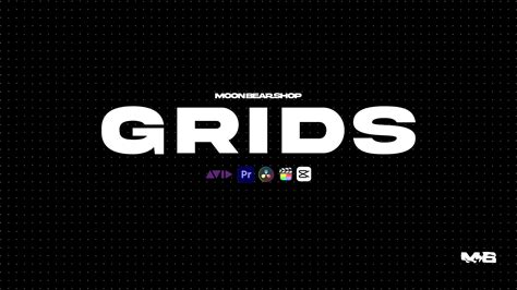 GRIDS - Youtube Video Grid Layout Backgrounds & Overlays | MOONBEAR