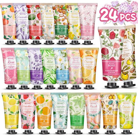 24 Pack Hand Cream Gift Set For Women, Mini Hand Lotion Travel Size In Bulk For Dry Cracked Hands, Graduation Gifts, Teacher Appreciation Gifts,