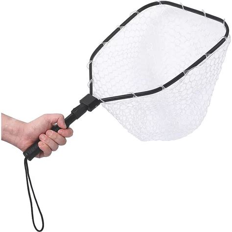Catch And Release Fishing Net, Handnet For Fisherman, Black