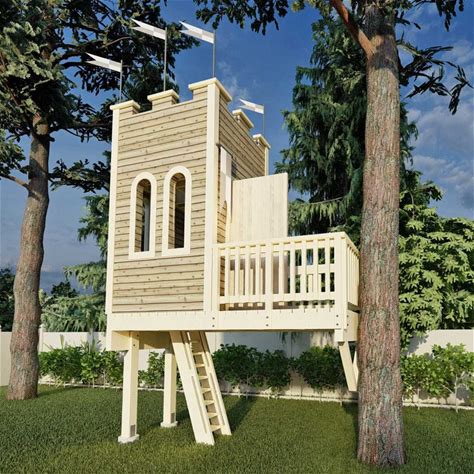 THE ENCHANTED CASTLE Treehouse Hardware Kit | Backyard Playground Treehouse Kits
