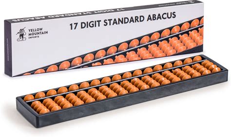 Digit Standard Abacus 10.5" - Professional 17 Column Soroban Calculator (Functional And Educational Learning Tool) - Yellow Mountain Imports