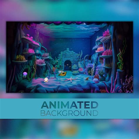 Animated Background, Aquarium Life, Fish House, Water World, Under The Sea, Twitch Stream Zoom Vtuber Background