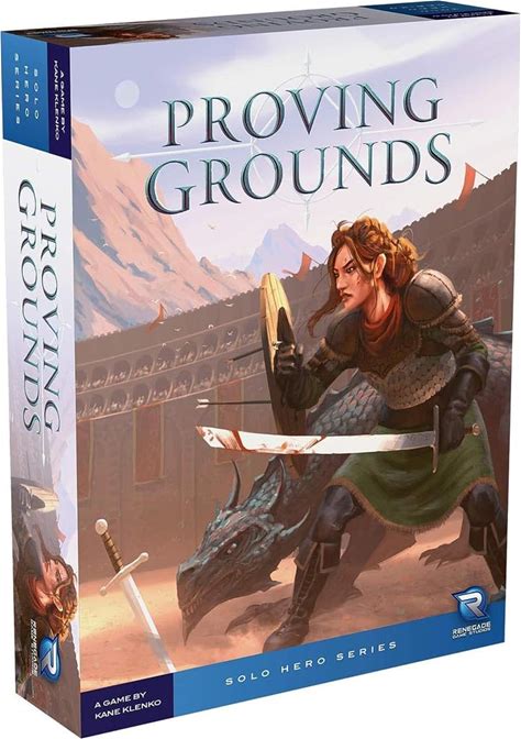 Renegade Game Studios Proving Grounds Solo Hero Series Ages 10+ Defeat Your Foes In 30-40 Minutes In Real Time Rounds