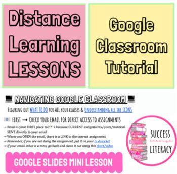 How To Use Google Classroom Tutorial -Google Slides Lesson For Distance Learning