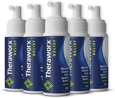 Theraworx Muscle Cramp And Spasm Relief Foam, Muscle Relief - 5