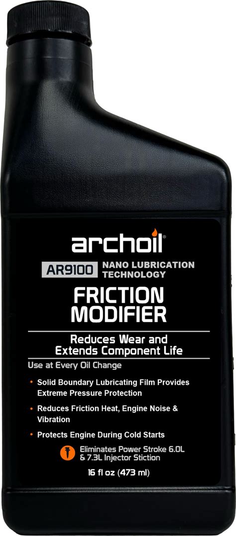 Archoil AR9100 Oil Additive (16Oz) For All Vehicles - Powerstroke Cold Starts, Eliminates Injector Problems