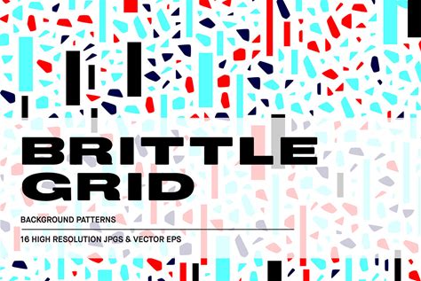 Brittle Grid - Background Patterns By Huebert World | Creative Market