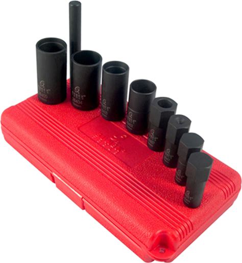 Sunex Tools 2840 - 9 Piece 1/2" Drive Wheel Lock Removal Kit