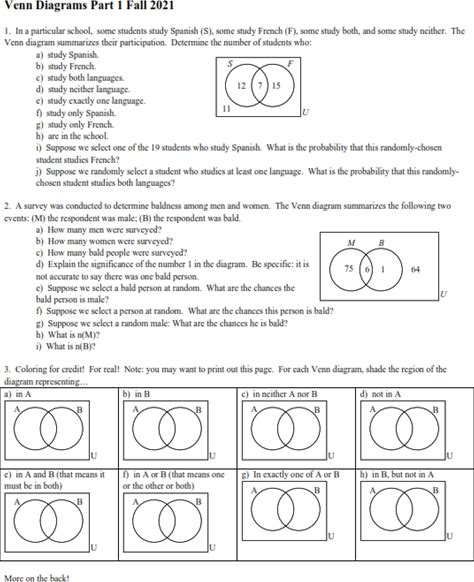 Venn Diagrams - Part 1