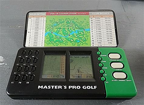 Vintage Master's Pro Golf Electronic Handheld Game MGA 1995 FREE SHIP Working