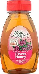 Mclures Honey Clover Honey, 8 Oz