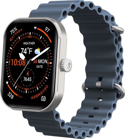 3Plus Mega Smartwatch With 2.02" Amoled Screen/Answer & Make Calls/Sleep Monitoring/Heart Rate/100+ Workout Modes/Quick Reply/Iphone And Android
