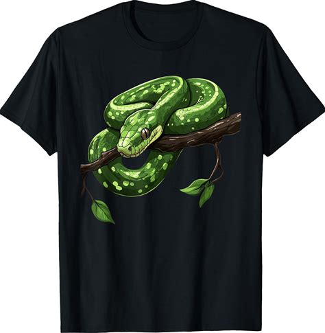 Funny Green Tree Python Lover Snakes Reptiles T-Shirt