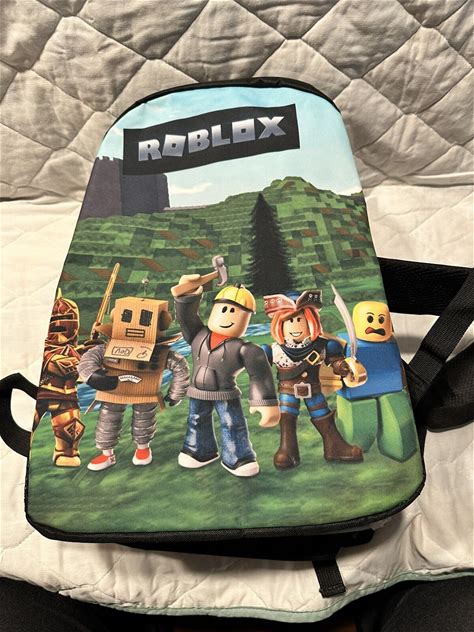 Roblox Kids Backpack Adjustable Padded Shoulder Straps New Without Tags