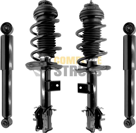 COMPLETESTRUTS - Front Quick Complete Strut Assemblies With Coil Springs And Rear Shock Absorbers Replacement For 2012-2017 Fiat 500 - Set Of 4