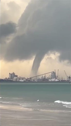 Rainstorm causes twister-style tornado on UAE coast