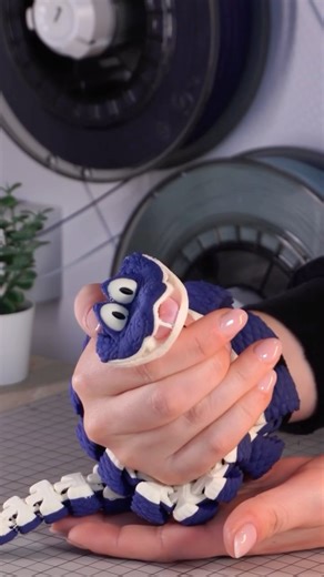 Snapmaker on Instagram: "Gary De’Snake from Zootopia 2 🐍🧣 Our creator @robota_make 3D printed it in foaming TPU—flexible, smooth, and full of movement. Compared to other single-nozzle multicolor 3D printers, #SnapmakerU1 cuts print time by 47.5% and reduces filament waste by 91.3%. 🕒 Print Time: 11h41m 🧶 Filament: TPU Foamy 95 Denim/Oat/Black & PLA Matte Pink 📁 Model Designer: Robota (MakerWorld) 🛒 Get your U1 now: Link in bio 💬 What should we print next? 👀 #Snapmaker #3dprinter #3dprint