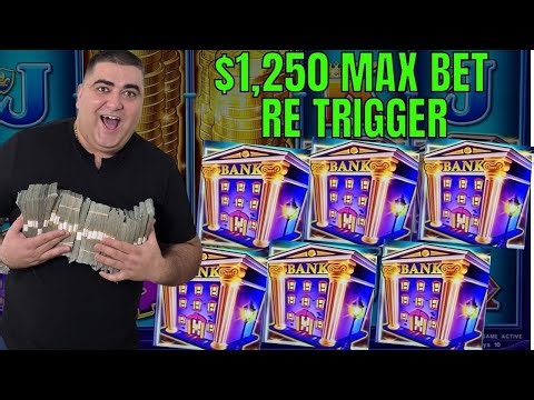$1,250 Spin MASSIVE HANDPAY JACKPOT On Ultra High Limit Piggy Bankin Slot