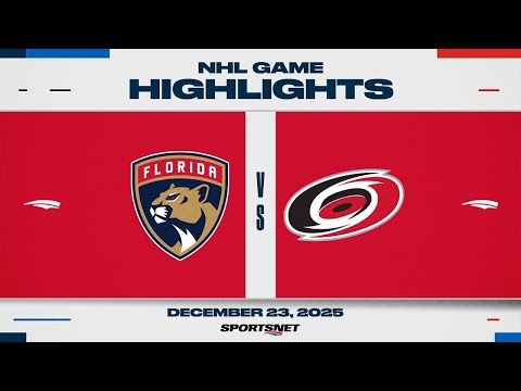 NHL Highlights | Panthers vs. Hurricanes - December 23, 2025