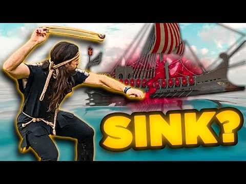 Could a Sling Sink a Warship?