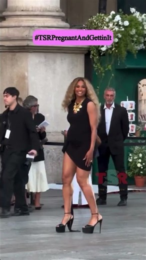 Ciara Rocks 5 Inch Heels With Her Baby Belly! 🤰🏾
