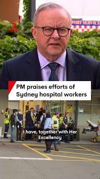 PM praises efforts of Sydney hospital workers
