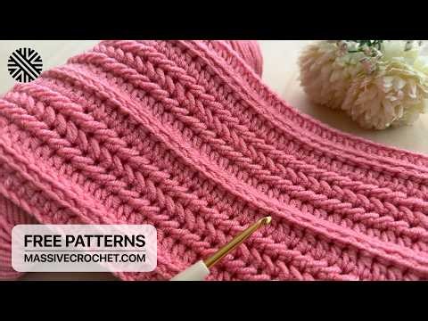 NEW & VERY EASY Crochet Pattern for Beginners! 👍 Crochet Stitch for Baby Blanket, Scarf & Bag