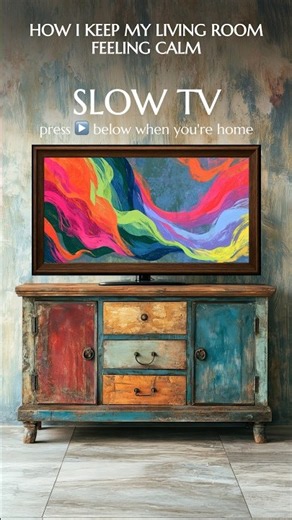 How I Keep My Living Room Feeling Calm | Slow TV Background Video for Stress Relief