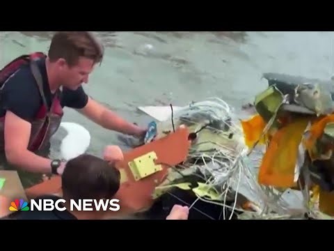 New video shows dramatic rescues after plane crash