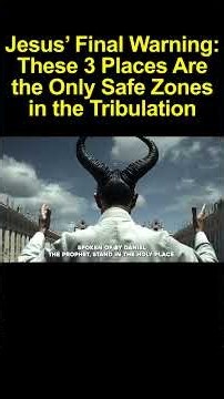 Jesus’ Final Warning: These 3 Places Are the Only Safe Zones in the Tribulation