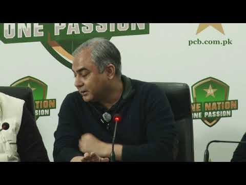 PCB Chairman Mohsin Naqvi's Press Conference at Gaddafi Stadium, Lahore