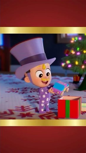 baby mayor humdinger opens a Christmas present! 🎁 #shorts