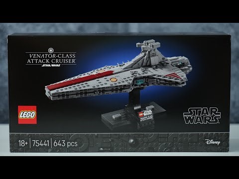 LEGO Star Wars 75441 Venator class Attack Cruiser - LEGO Speed Build Review