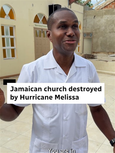 When Hurricane Melissa slammed into Jamaica in October as a Category 5 storm, it tore the roof off Hillview Baptist Church, causing the ceiling underneath to cave in. The CBC’s David Common recently went to Montego Bay to learn more about the island’s recovery and met Pastor Duane Madden, who invited him in for a tour of the damage. #jamaica #church #news #hurricane #thenational