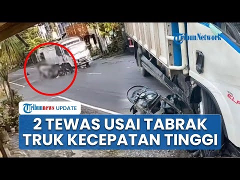 Kronologi Kecelakaan Maut Truk Colt Diesel vs Motor di Gresik, 2 Orang Tewas Terpental