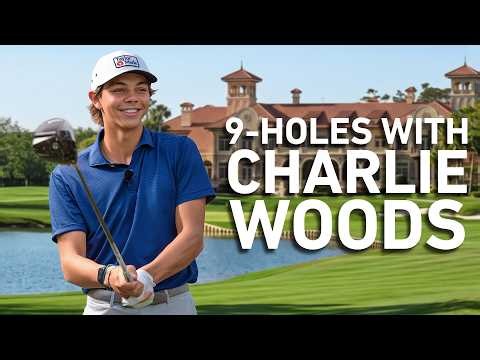 Charlie Woods Mic'd Up 9-Hole Practice Round at TPC Sawgrass