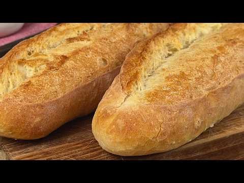 The Secret to Perfect No-Knead Baguettes (Only 4 Ingredients!)