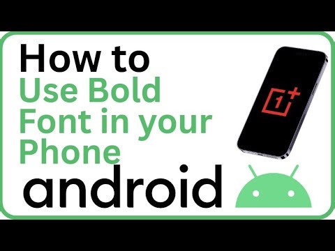 How to Use Bold Font in Android
