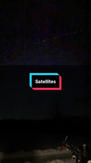 Satellites (Starlink Train) #satellite #saturn #moon #astronomy #telescope