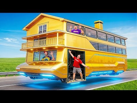 I Turned My 2 Story Bus Into a HOUSE!