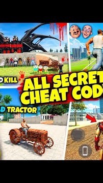 Gta 5 + Iron Man + Toy Car + Hide & Kill All Secret Cheat Code 😱Indian Bikes Driving 3d